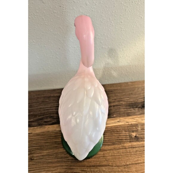Vintage Pink Flamingo Bird Plastic Blow Mold 15 Inches Light TV Lamp - Picture 10 of 16